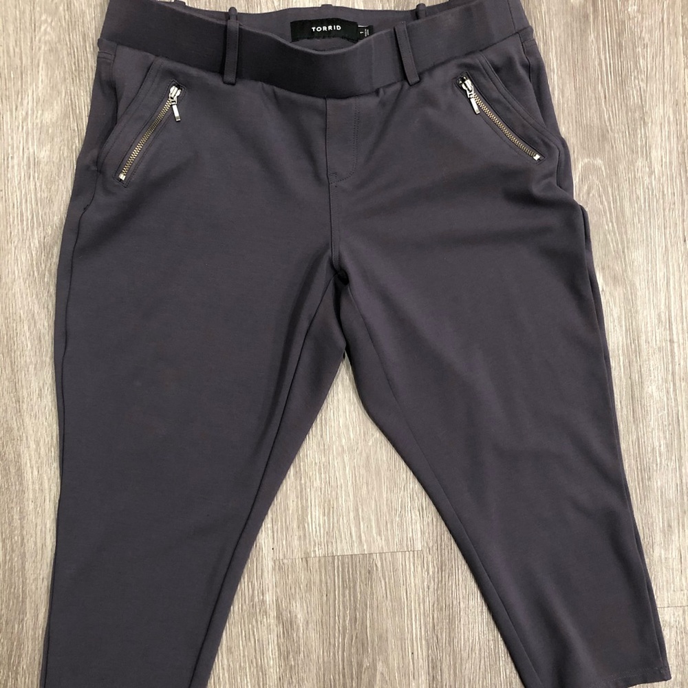 Torrid Black Slim Ponte Ankle Pants